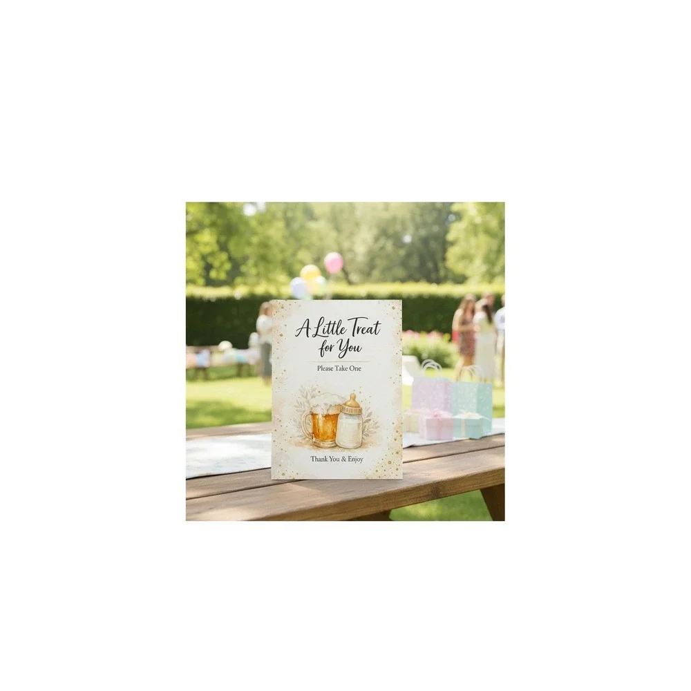 Baby Shower Table Signs 2pc Coffee Bar‎ Brewing A Little Treat For You Decor